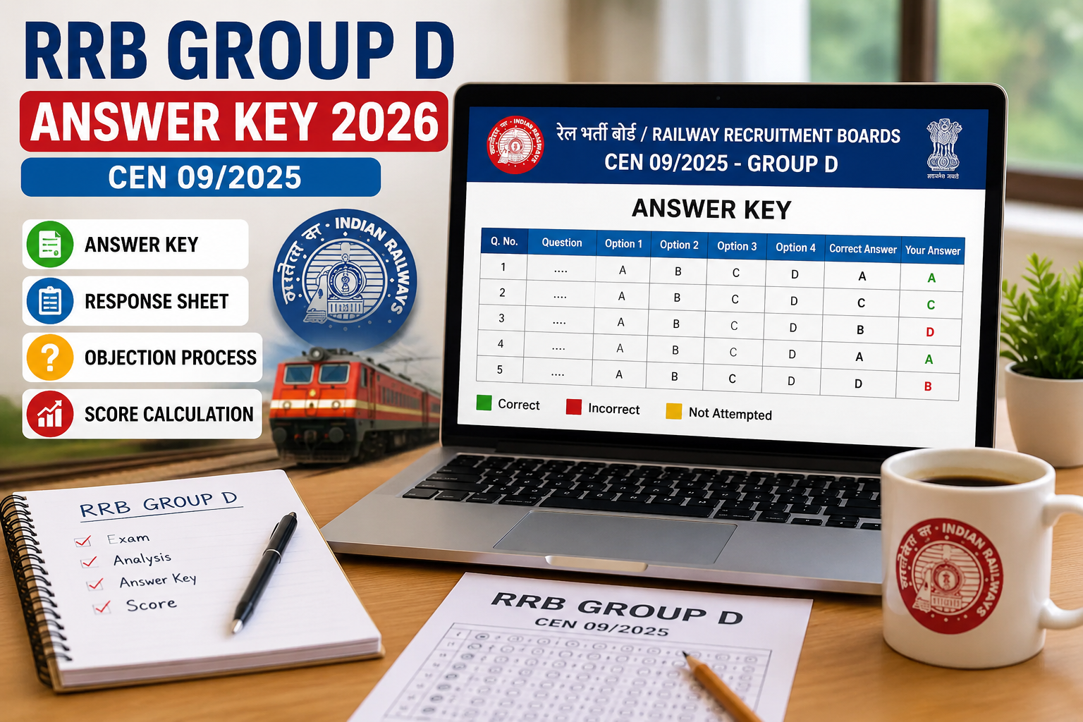 RRB Group D Answer Key 2026